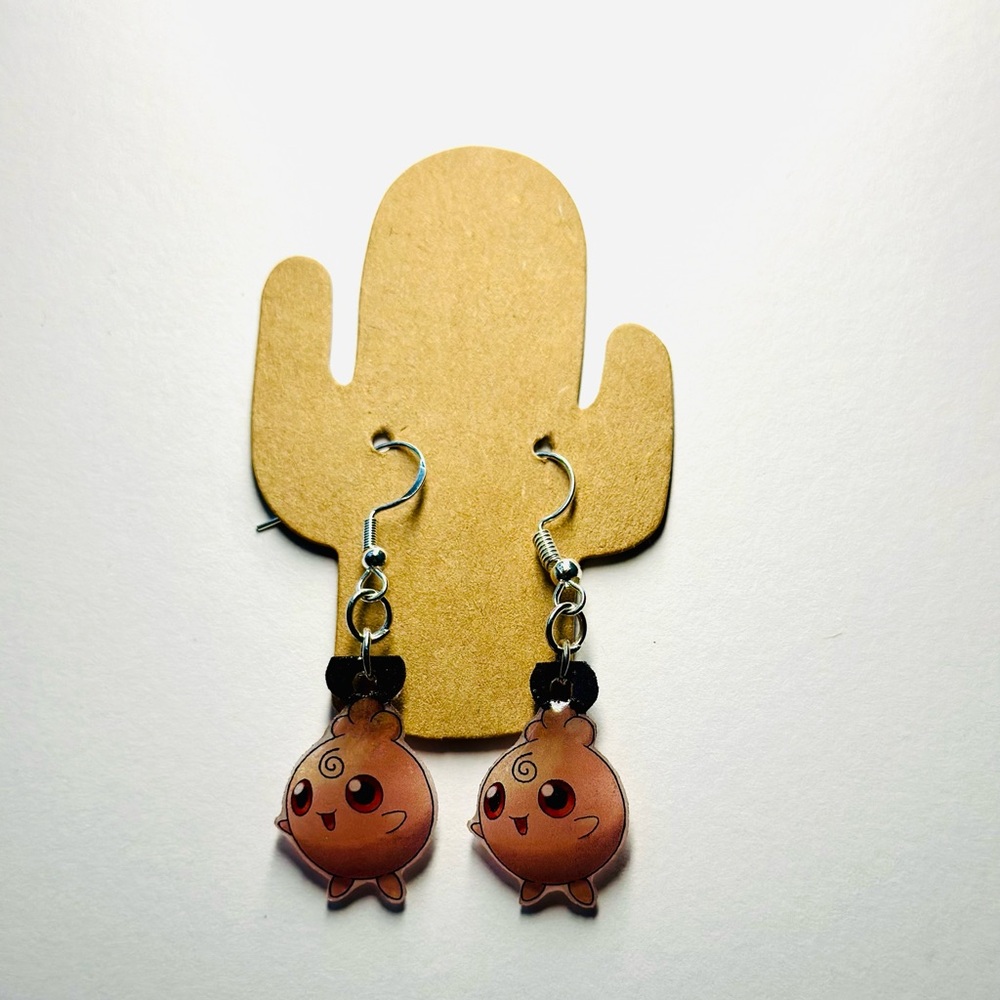 Igglybuff pokemon earrings